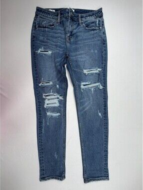 Vigoss Distressed Skinny Blue Jeans Size 27